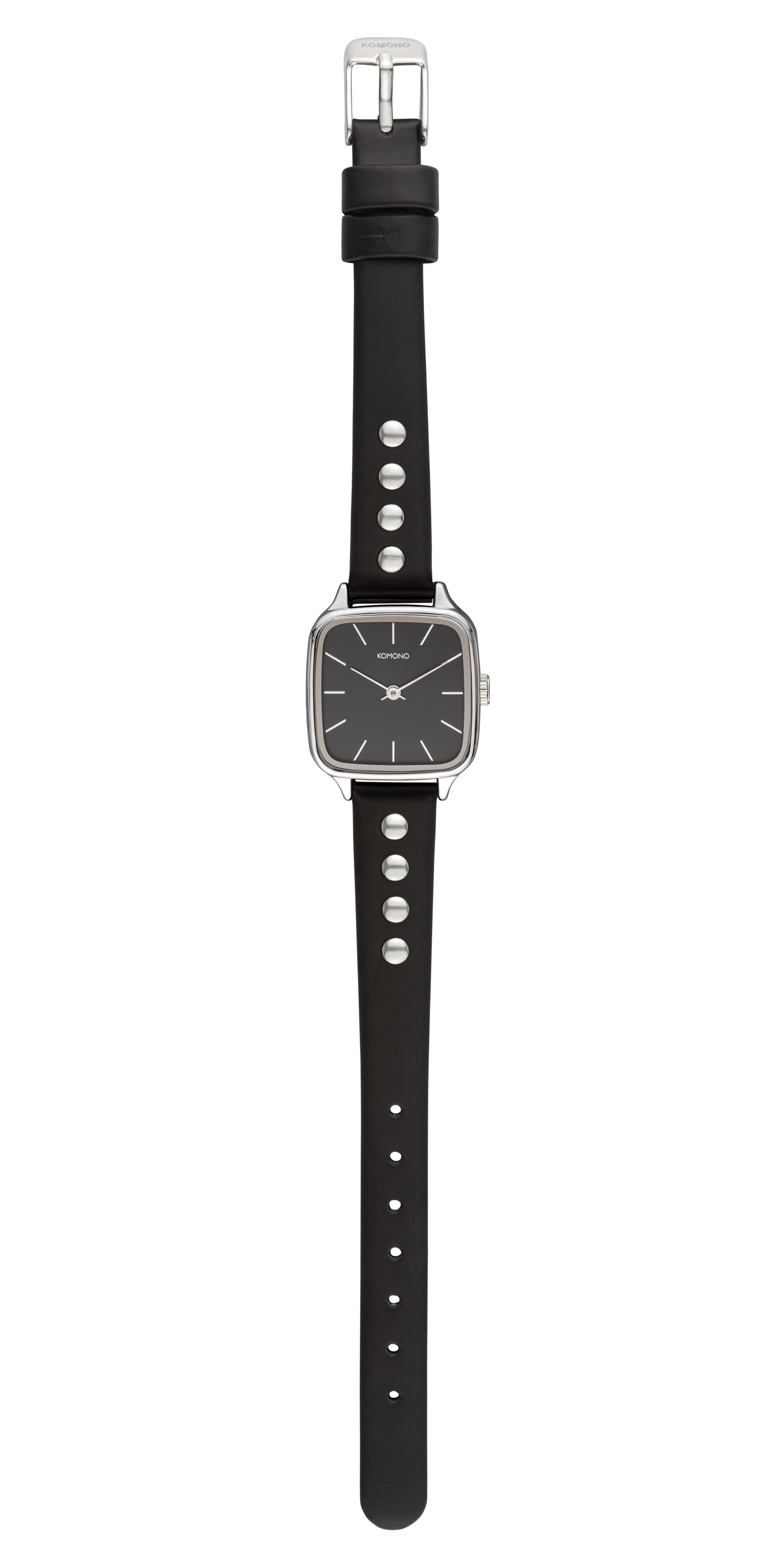 Kate Studs Black Silver   - 2